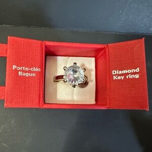 Diamond-style key ring